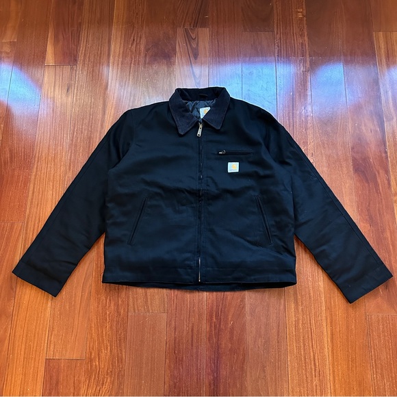 (XL) Carhartt Reworked Detroit Jacket Black Men - Picture 4 of 8